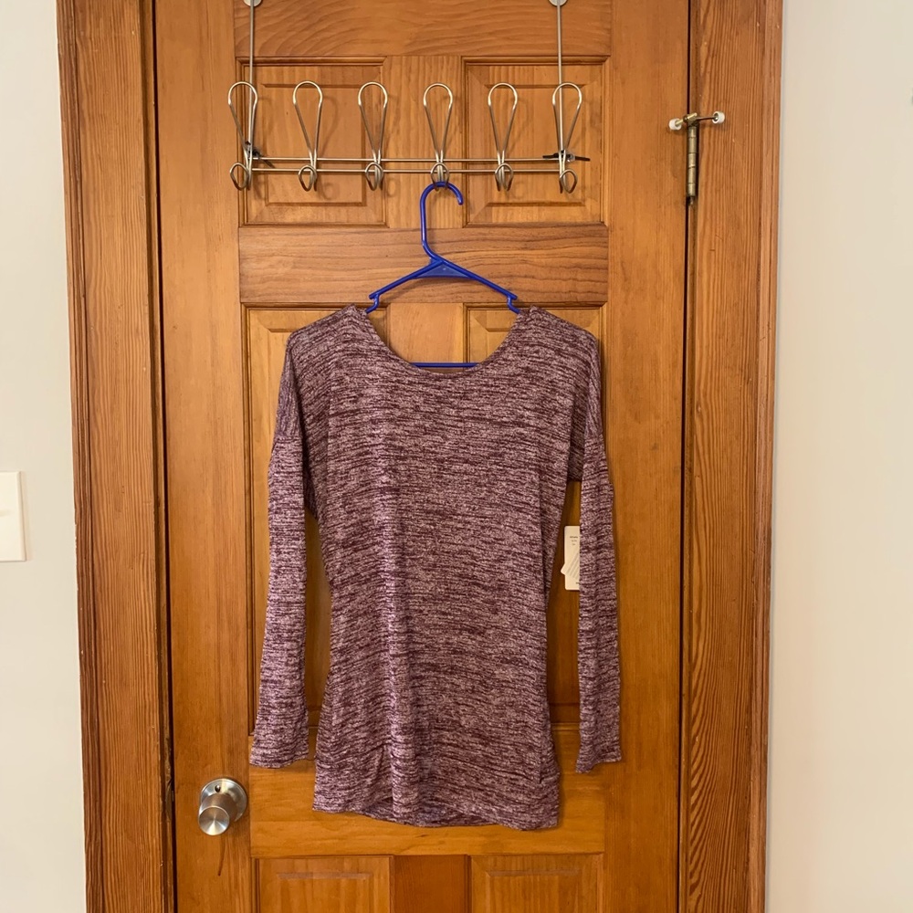 Athleta Purple Fitted Long Sleeve Hoodie